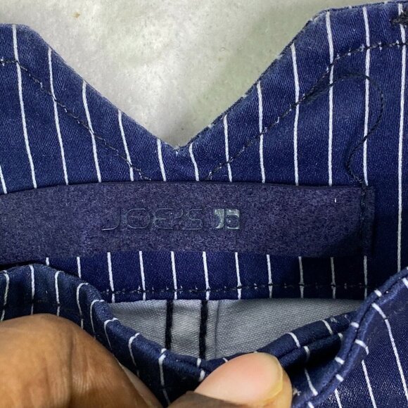 Joe's Womens The Georgia High Rise Coated Blue Pinstripe Ankle Skinny Jeans 26 - Picture 4 of 9